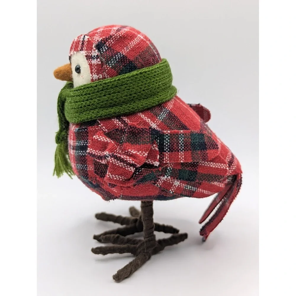 Target Wondershop Bird 2013 Featherly Friends Christmas Red Plaid Green Scarf‎
